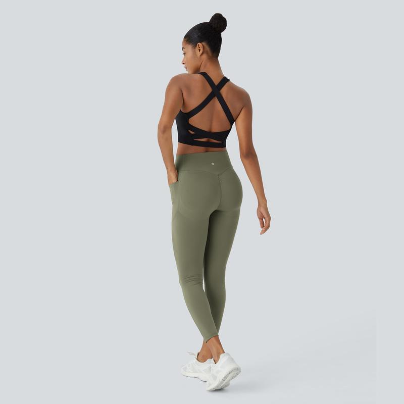 High Waisted Butt Lifting Tummy Control Side Pocket Shaping Training UltraSculpt Leggings