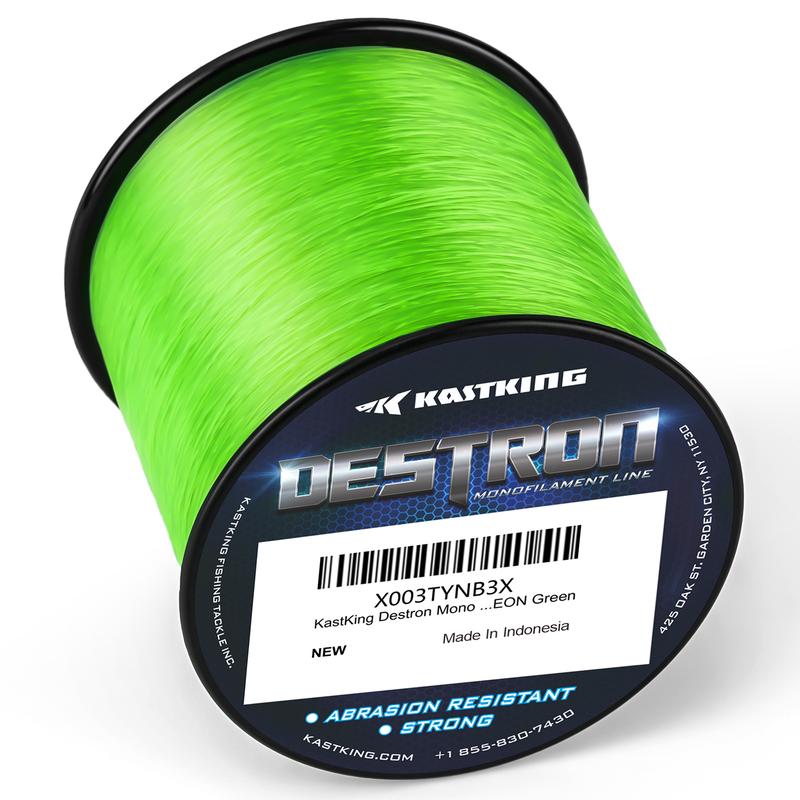 KastKing Destron Monofilament Fishing Line, ¼ LB Filler Spools Mono Line, High Abrasion Resistance, Lower Light Refraction, Lower Memory Extruded Nylon Monofilament Line, for Freshwater & Saltwater