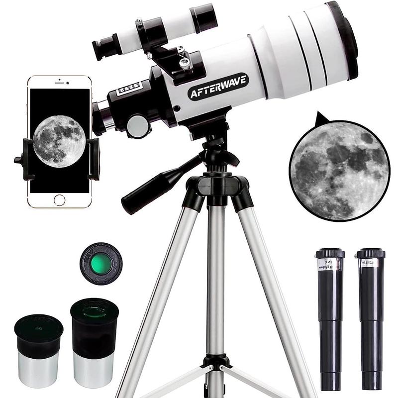 Astronomical Telescope, 1 Set 150x Magnification Large Objective Lens Telescope with Adjustable Tripod, Outdoor Camping Telescope, Suitable for Beginners, Powerful Telescope, Monocular Telescope, Gifts for Boys