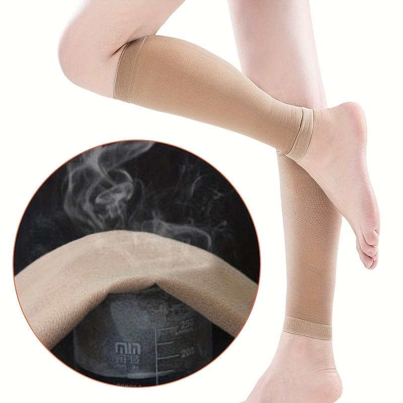 Compression Leg Sleeves For Running, Basketball, And Riding - 15-21mmHg Pressure, Plus Size Calf Socks - Unisex