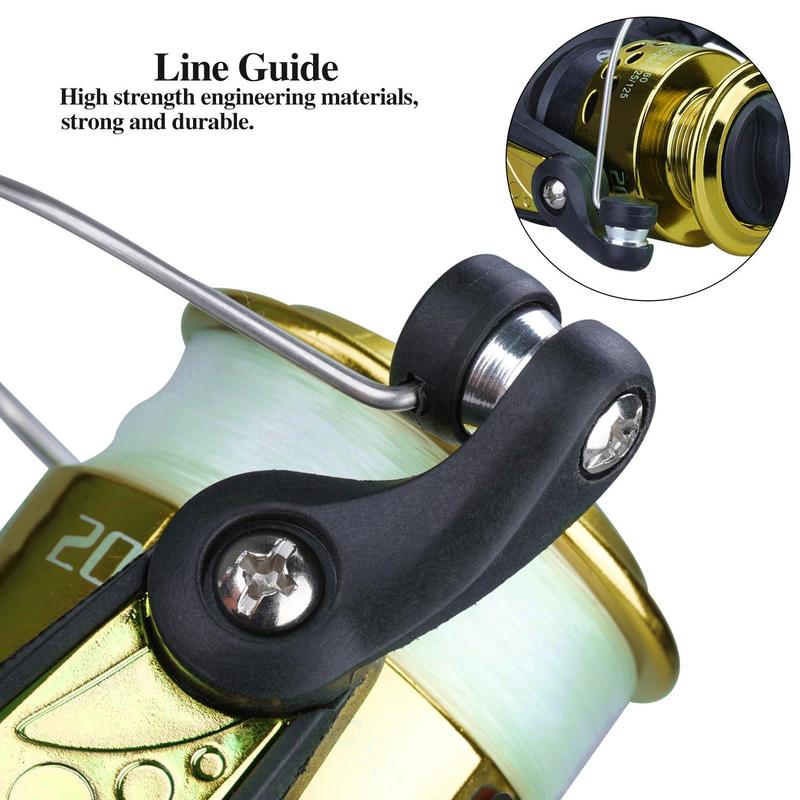 Winter Ice Fishing Rod & Reel Set, Portable Spinning Fishing Rod & 5.2:1 Gear Ratio Reel Set, Outdoor Fishing Accessories