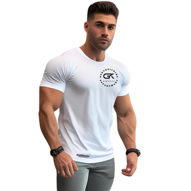 GYMANIAK 100% Cotton Premium Oversized Training Shirt for Bodybuilding