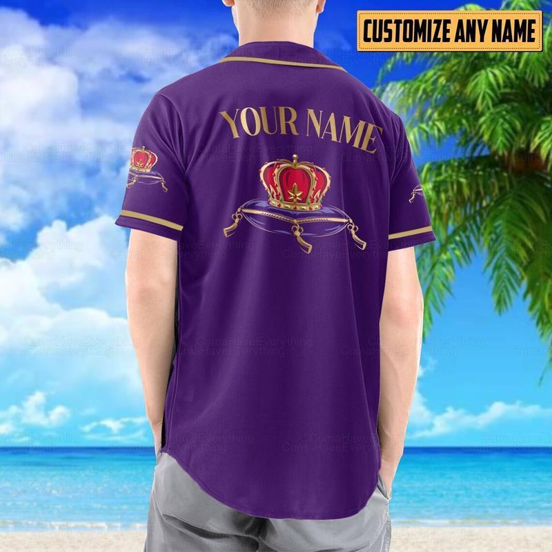 Crown Royal Baseball Jersey Shirt, Personalized Baseball Jersey, Custom Name and Color Jersey Shirt, Crown Royal Baseball Tee, Shirt For Men, Classic Jerseys, Jersey Shirt