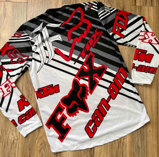 Red & White Multi Logo Jersey