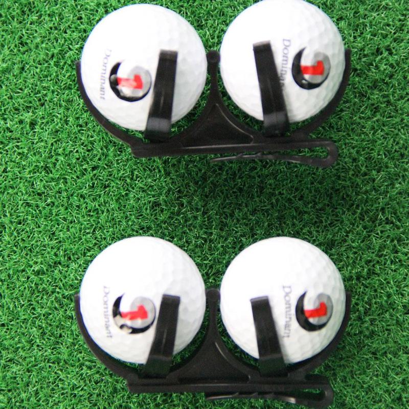 Golf Ball Holder Clip, 2 Counts set Portable Golf Ball Clip, Professional Golf Ball Holding Clip, Ball Sports Equipment for Golf Training