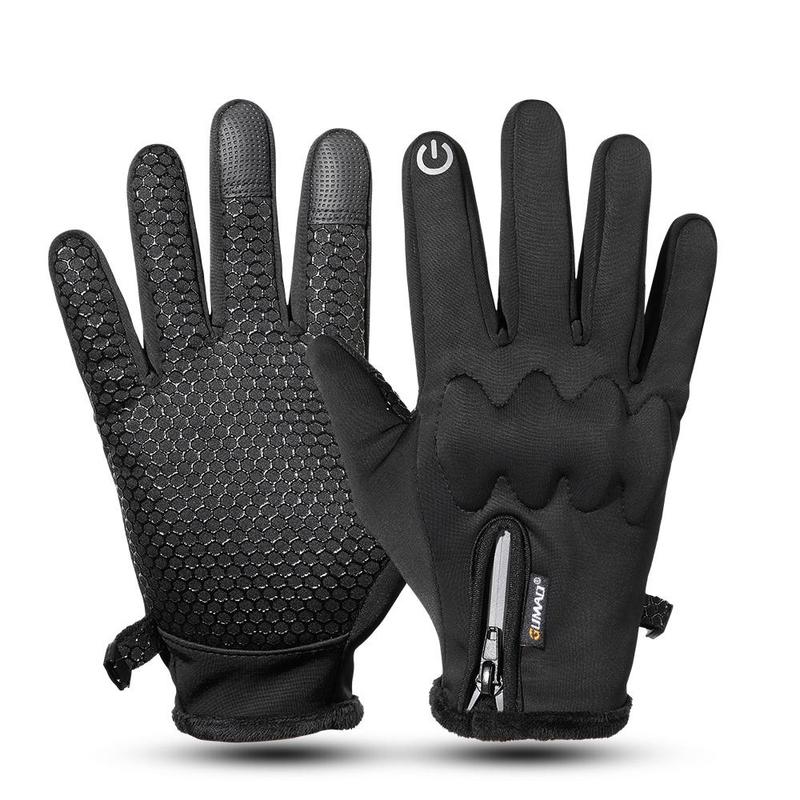 Winter Warmer Gloves, 1 Pair Waterproof Touch Screen Gloves, Full Finger Protective Gear for Cycling Skiing Running Motorcycle