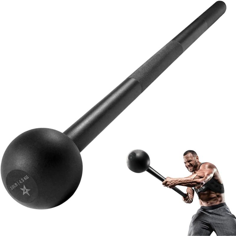 The Steel Mace Bell for Strength Training - Support Full Body, Muscles, Shoulder, Grips & Forearms Workouts to Rehabilitation, Stretching 5, 7, 10, 15, 20, 25, 30lb For Woman & Man