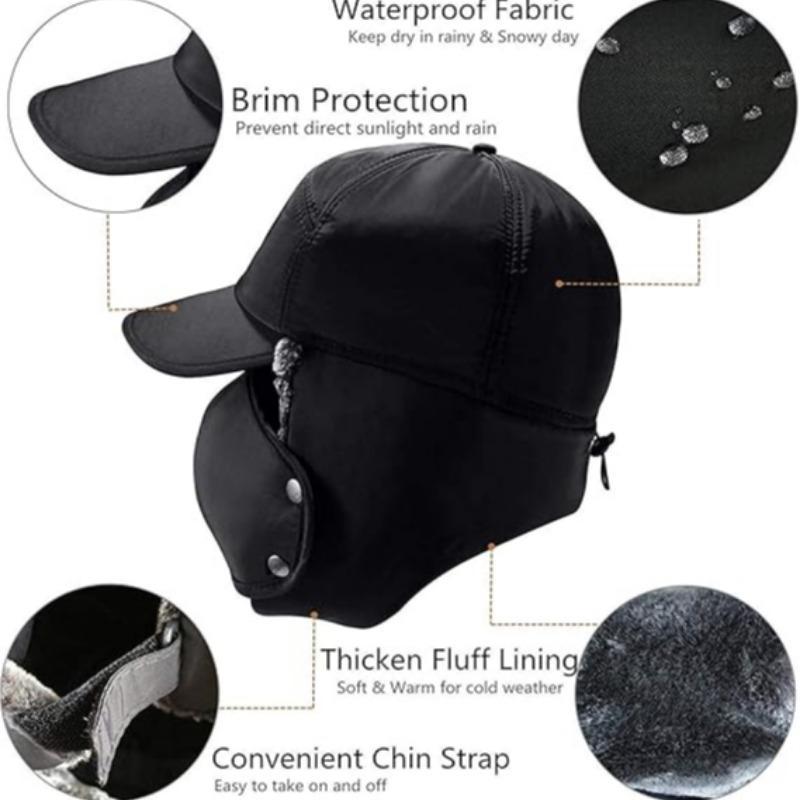 Outdoor Sports Hat with Detachable Mask, Thickened Winter Warm Hat for Skiing, Skating, Climbing, Cycling, Sports & Outdoor Accessories