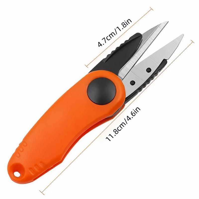 Folding Fishing Scissors with Sheath, Durable Stainless Steel Fishing Scissors, Multifunctional Scissors for Fishing, Outdoor, Camping