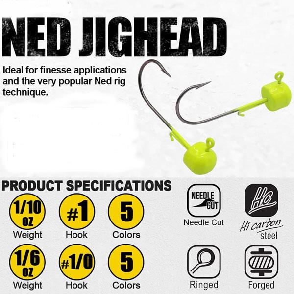 Ned Rig Kit: Finesse Soft Plastic Worms, Stick Swimbaits, Minnow & Crawfish Lures, Shroom Ned Jig Heads - Perfect for Bass Fishing