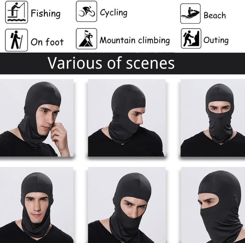 Balaclava Cover Full Face Mask Sun Black Neck Warmer Hat Men Windproof  for Outdoor