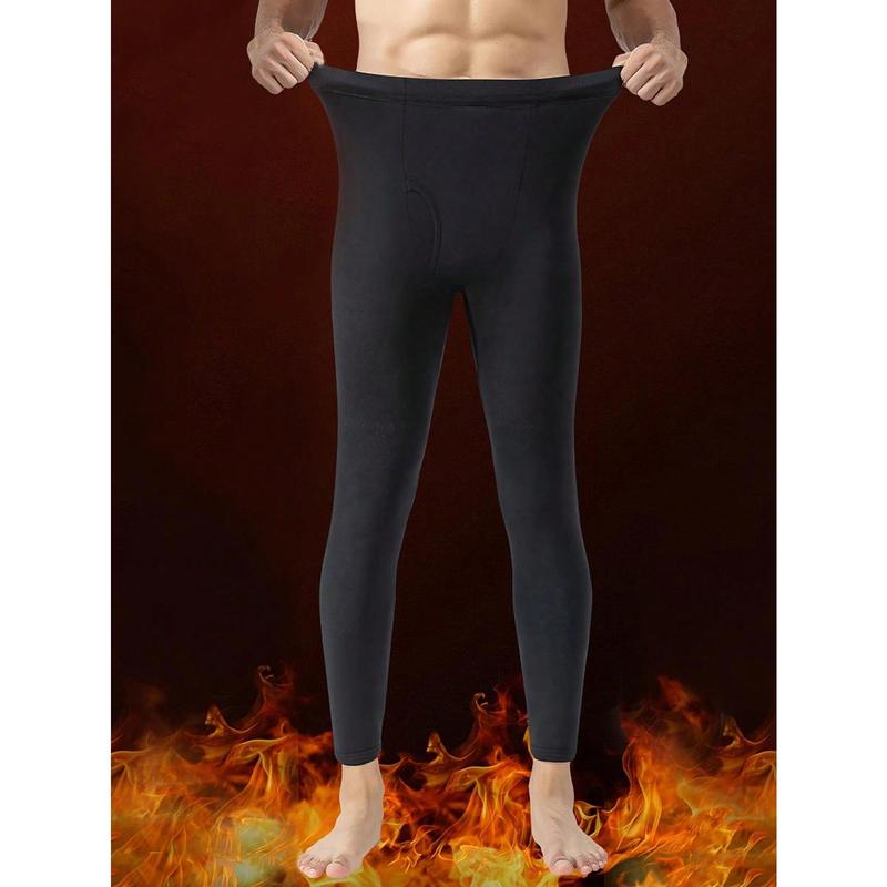 Mens Thermal Fleece Lined Leggings - Insulated Winter Warmth For Sports, Yoga & Fitness - Ultra-Comfortable Base Layer Pants - Premium Quality, Perfect For Cold Weather Workouts