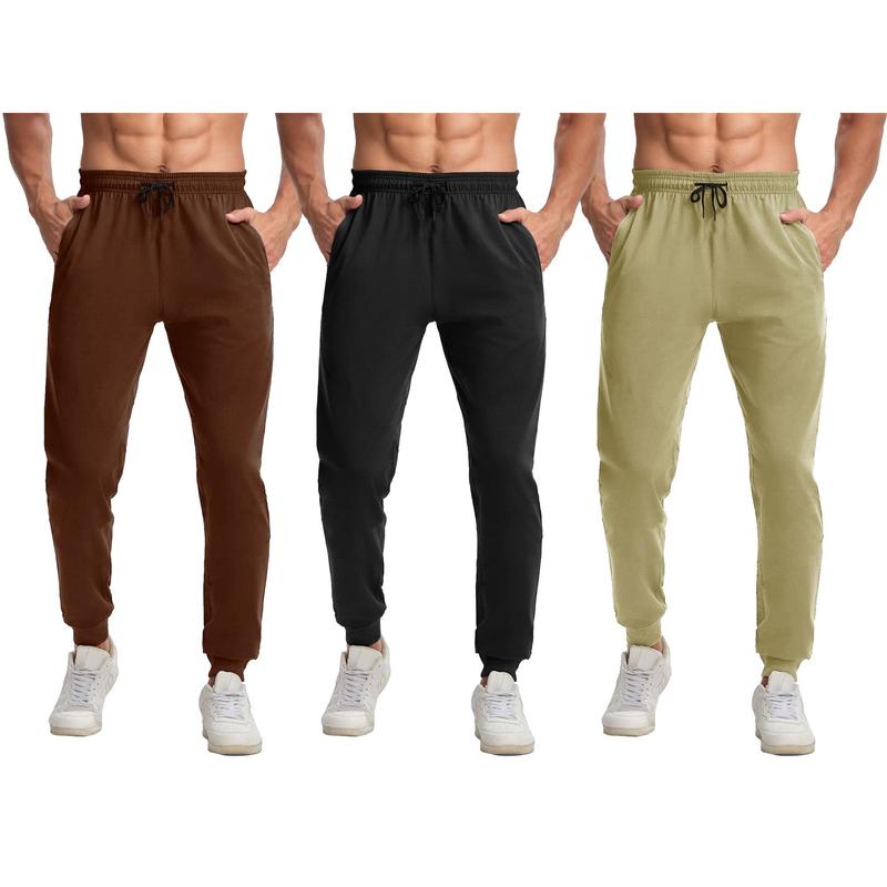 3 Pack Men's Athletic Pants Mesh Sweatpants Workout Jogger with Pockets for Running Jogging Hiking Mens Sweatpants