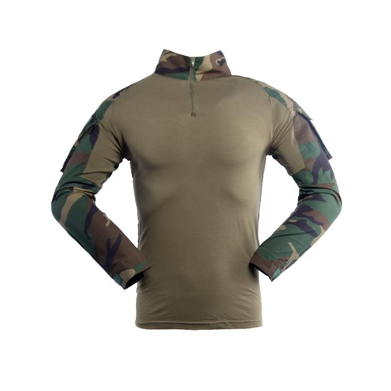 Men's Combat Tactical Uniforms Long Sleeve Fitting Amry Militray Uniforms for Men Combat Shirt and Pants Camouflage Clothing Hunting Hiking Paintball Gear