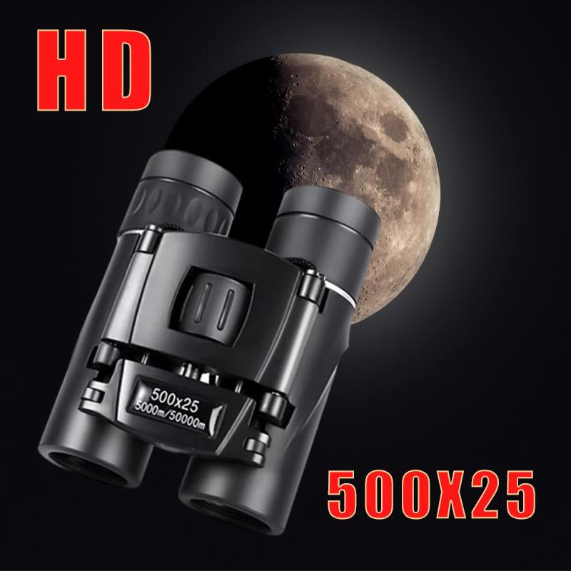 50000m 500X25 Zoom Binoculars, Portable Binoculars, Long Range Binoculars, Professional High Power Binoculars for Camping & Hiking