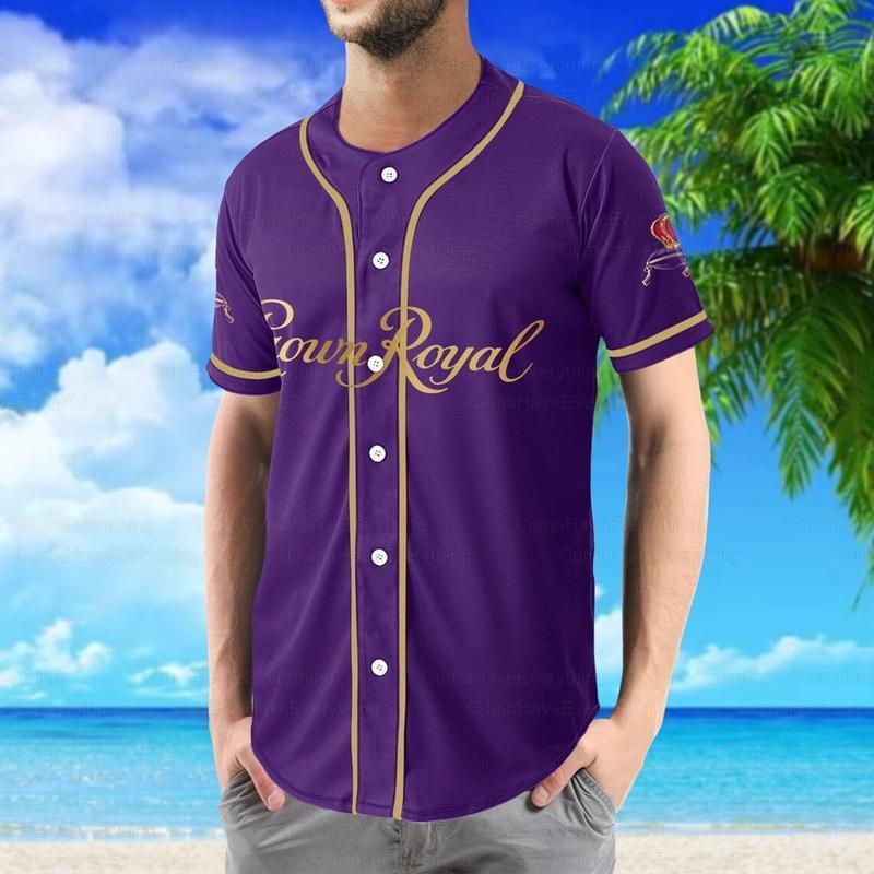 Crown Royal Baseball Jersey Shirt, Personalized Baseball Jersey, Custom Name and Color Jersey Shirt, Crown Royal Baseball Tee, Shirt For Men, Classic Jerseys, Jersey Shirt