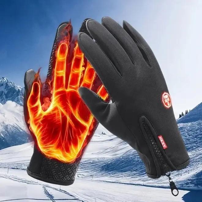 Windproof Winter Gloves Touchscreen Gloves Thermal Warm Gloves for Men and Women ,Sports Gloves With Fleece