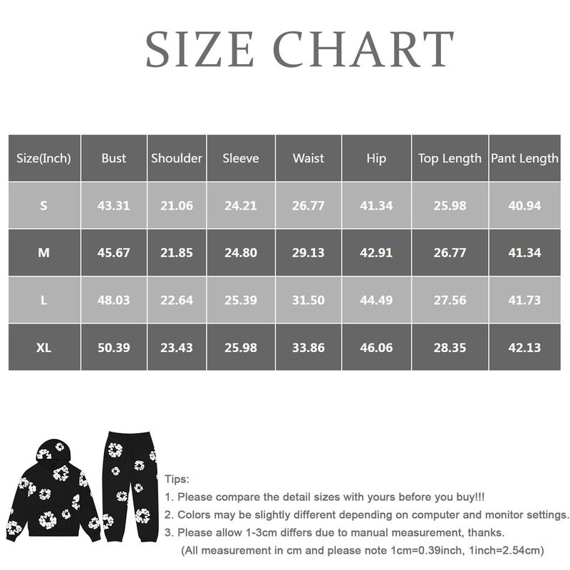 Women's Hooded Athletic Tracksuit Unisex Two-Piece Running Clothing Long Sleeve Pullover Hoodie Sweatshirt + Track Pants Set