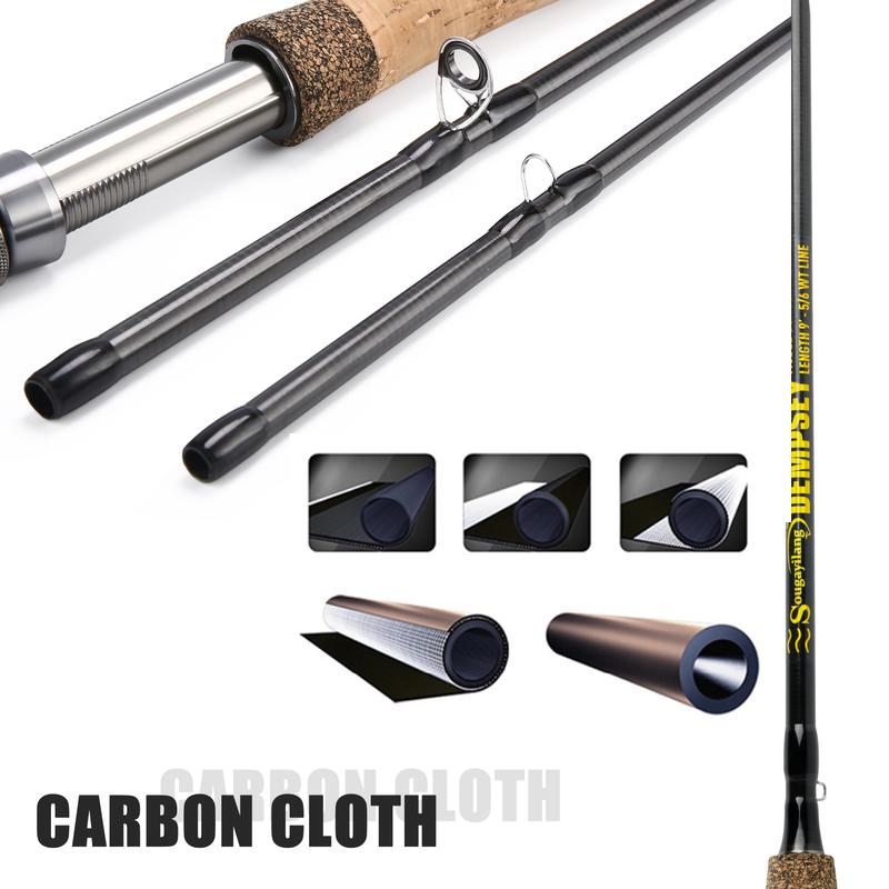 Sougayilang fly fishing rod and reel set, perfect for anglers who want to catch more fish, a good helper for fishing!