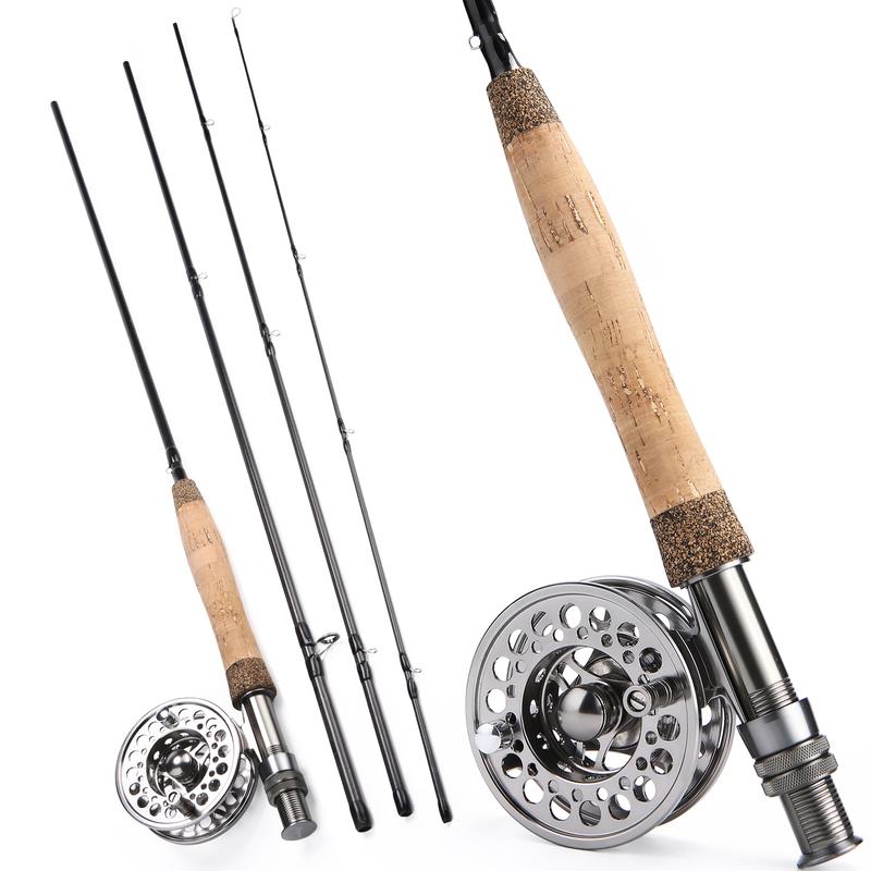 Sougayilang fly fishing rod and reel set, perfect for anglers who want to catch more fish, a good helper for fishing!