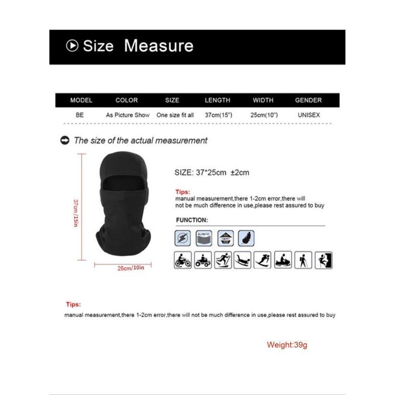 2024 Summer Solid Color Windproof Balaclava Hat Face Coverage Mask As Perfect Gift, Breathable Sun Protection Face Mask for Women & Men, Fashion Y2k Back To School Streetwear Accessories for Outdoor Activities