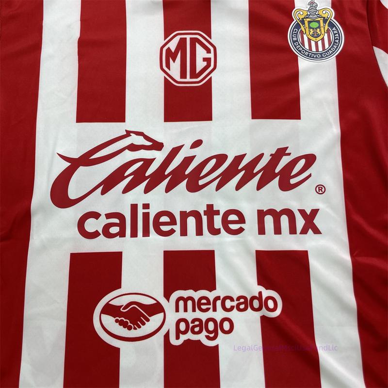 24 25 Mexico League Guadalajara Home Short Sleeve Soccer Jersey