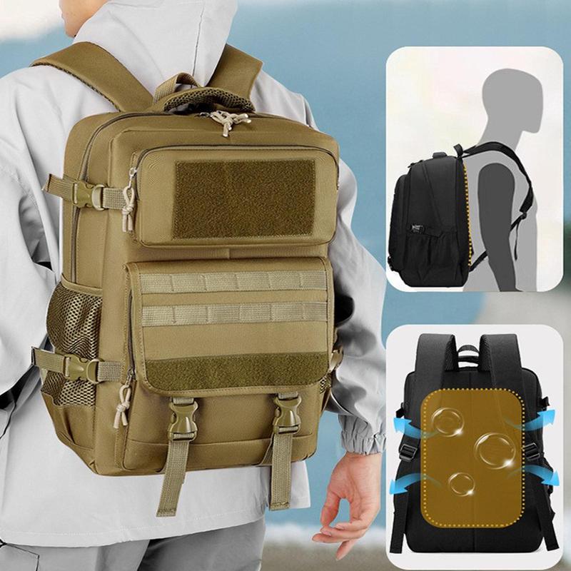 Tactical Backpack, Large Capacity Simple Backpack, Multifunctional Outdoor Travel Backpack, Sports Backpack for Men & Women