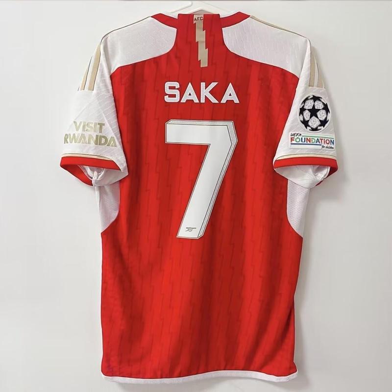 2023-24 season Arsenal jersey player version home Champions League version 7 Saka football jersey