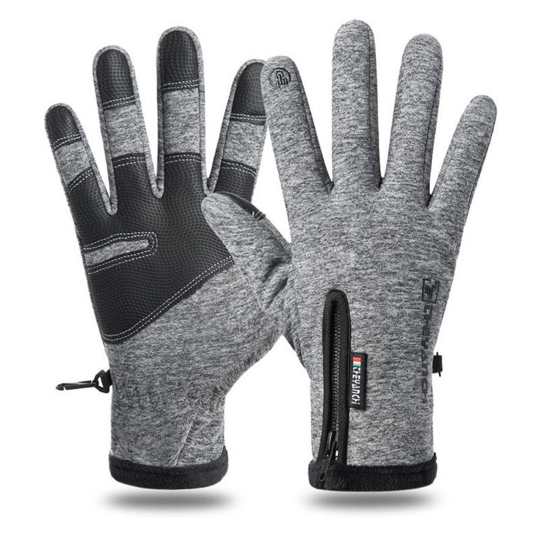 Winter touch screen fishing gloves, men and women, windproof cold weather touch screen warm motorcycle riding gloves, suitable for photography, hunting, skiing, driving