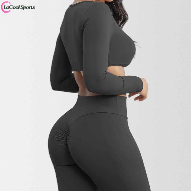 Women Flare Leggings Scrunch Butt Lifting Bootcut High Waist Yoga Pants