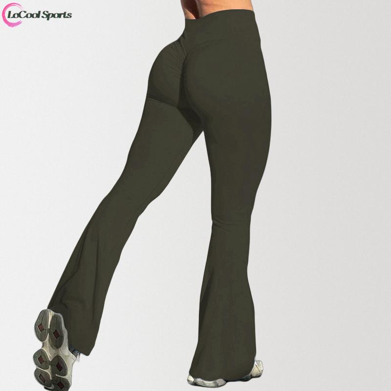 Women Flare Leggings Scrunch Butt Lifting Bootcut High Waist Yoga Pants