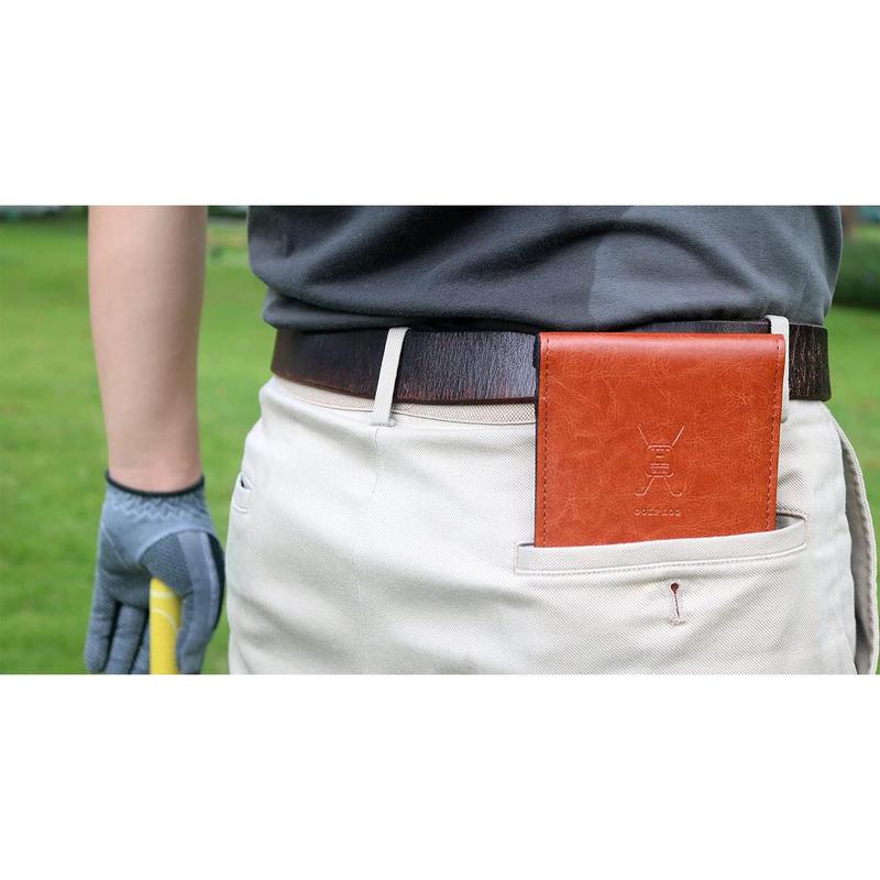 Leather Golf Scorecard Holder | Yardage Book Cover | Scorecard n Pencil Included