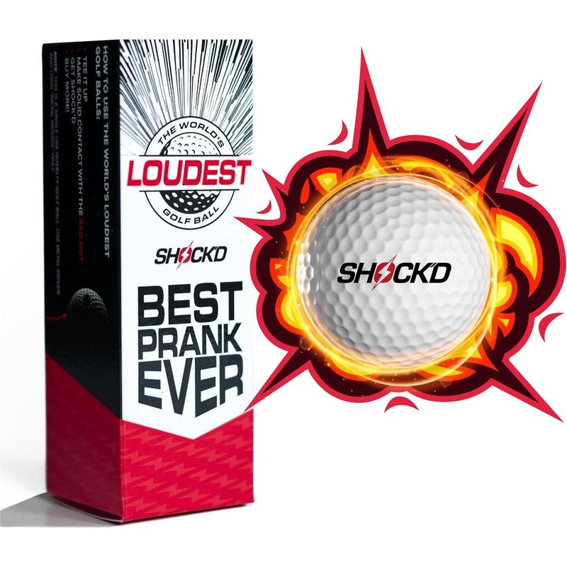 SHOLGD GOLF BALLS - The World's Loudest Golf Ball - Viral Prank Ball (Sleeve of 3, Novelty)