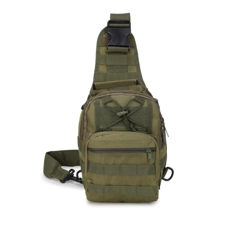 Men's Tactical Sling Backpack – MOLLE Travel Chest Pack for Outdoor Hiking Does not apply