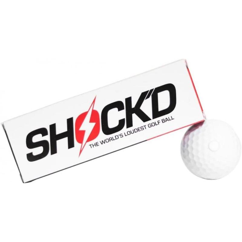 SHOLGD GOLF BALLS - The World's Loudest Golf Ball - Viral Prank Ball (Sleeve of 3, Novelty)