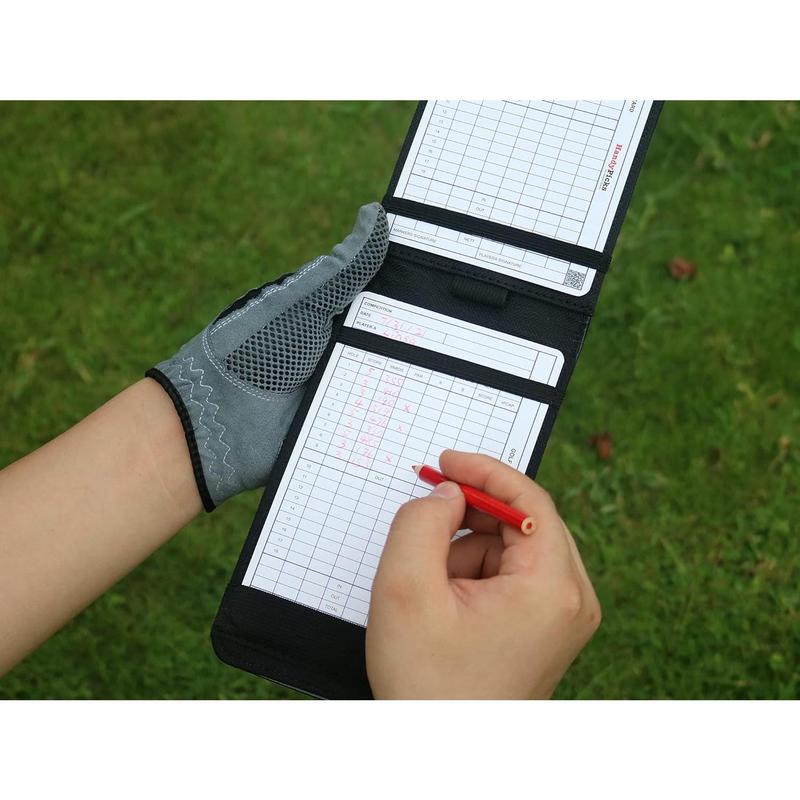 Leather Golf Scorecard Holder | Yardage Book Cover | Scorecard n Pencil Included