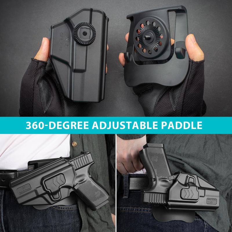 Left handed Taurus G2C G3C, Taurus Millennium G2 PT111   G2 PT140, Outside Waistband Carry Holster, Level II Retention Locking System, 360 Degrees Adjustable, Left handed