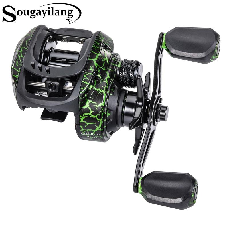 Baitcasting Fishing Reel, 1 Count 9+1bb 7.5:1 Gear Ratio Fishing Reel, Fishing Accessories for Inshore, Boat, Rock, Freshwater and Saltwater Fishing