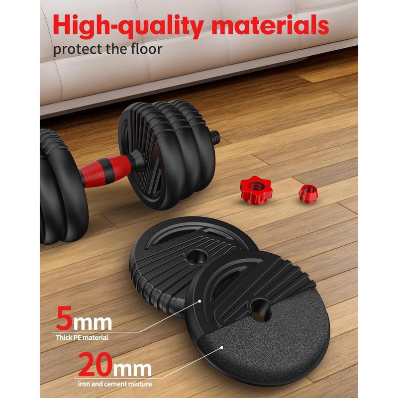 Adjustable Dumbbells, 10 25 35 55 70 90Lbs Free Weight Set with Connector, 4 In1 Dumbbells Set Used as Barbell, Kettlebells, Push up Stand, Fitness Exercises for Home Gym Suitable Men Women UNNMIIY