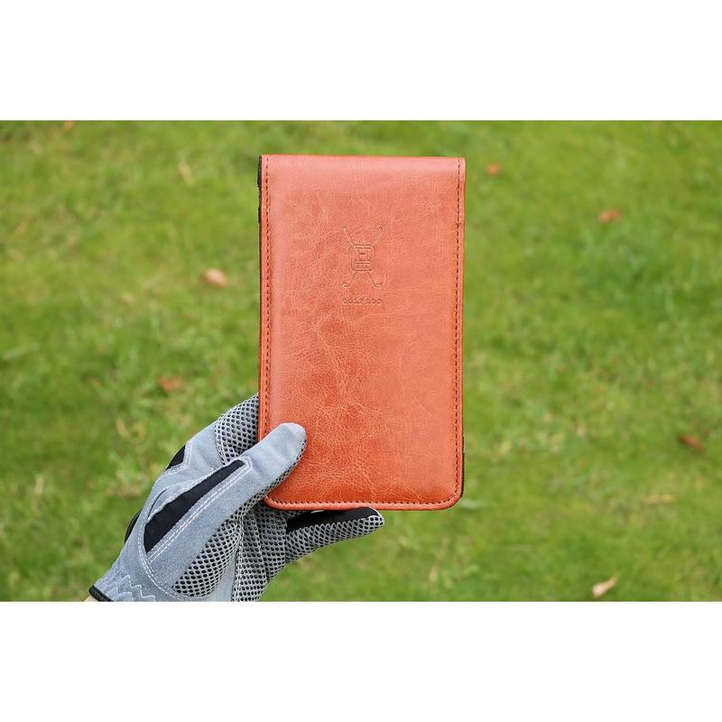 Leather Golf Scorecard Holder | Yardage Book Cover | Scorecard n Pencil Included