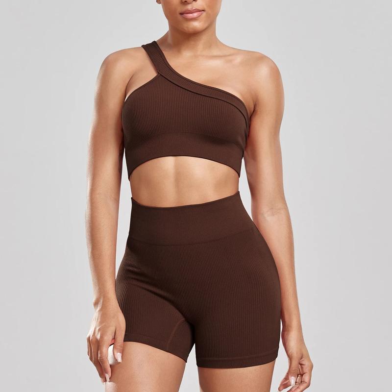 Fitness Shorts Sets Skinny Stretch High Waist Sexy Shorts Sets