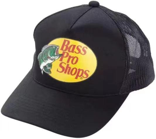 2024 Bass Original Fishing Pro Trucker Hat Mesh Cap -Adjustable Snapback Hat for Men and Women-Great for Hunting, Fishing, Travel，Cheap and durable---white and black