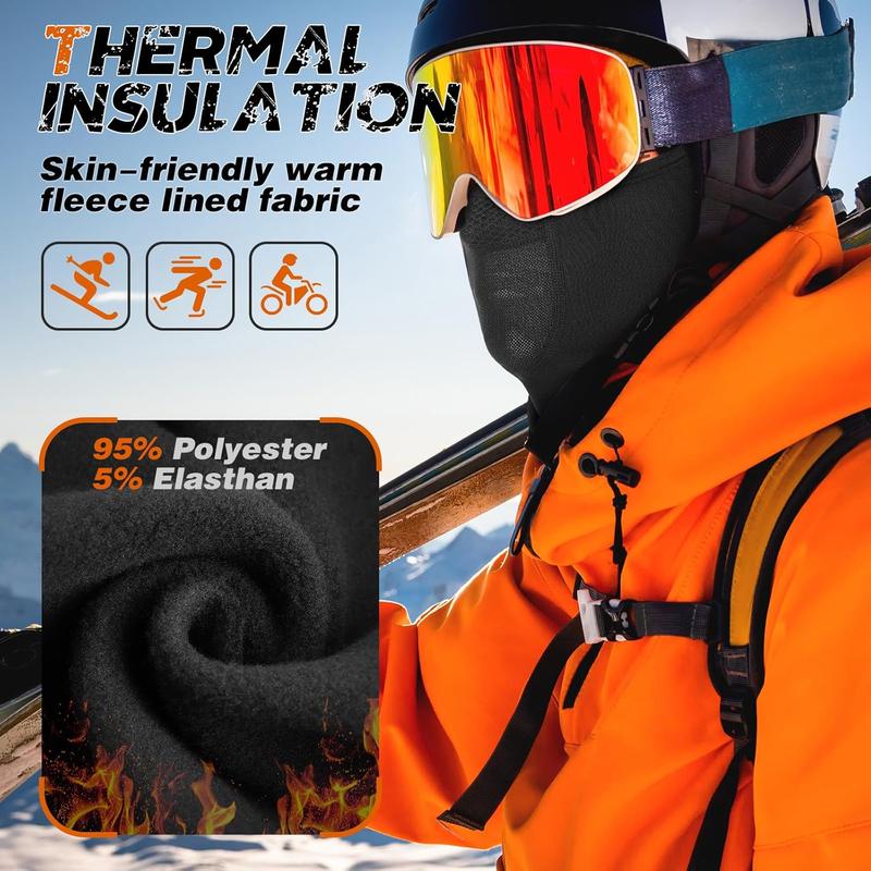 Winter Balaclava Ski Mask for Men Women Breathable Warm Face Mask Windproof Thermal Fleece Face Cover for Cold Weather