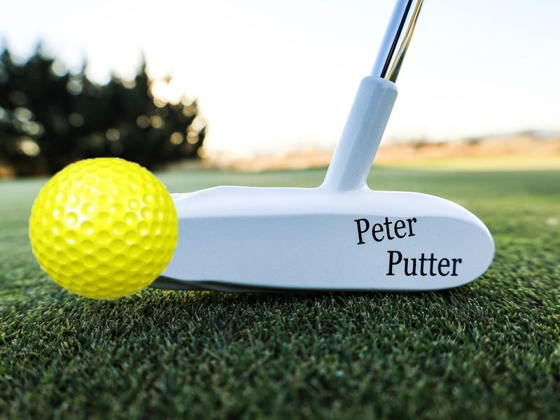 Peter-Putter Golf Putter - Professional Quality Aluminum Head and Chrome Stepless Shaft for Adults