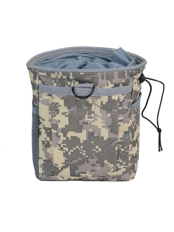 Men's Camo Pattern Drawstring Bag, 2024 New Style Outdoor Sports Waist Bag for Women Men, Multifunctional Storage Bag for Hiking Climbing Cycling Use