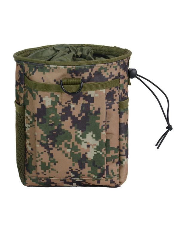 Men's Camo Pattern Drawstring Bag, 2024 New Style Outdoor Sports Waist Bag for Women Men, Multifunctional Storage Bag for Hiking Climbing Cycling Use