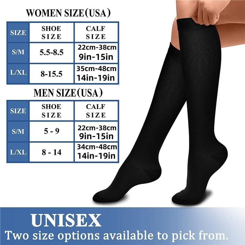 Compression Socks, 6 Pairs Sports Running Socks for Christmas Gift, Breathable Comfortable Ankle Guard for Men & Women, Sports & Outdoor Accessories