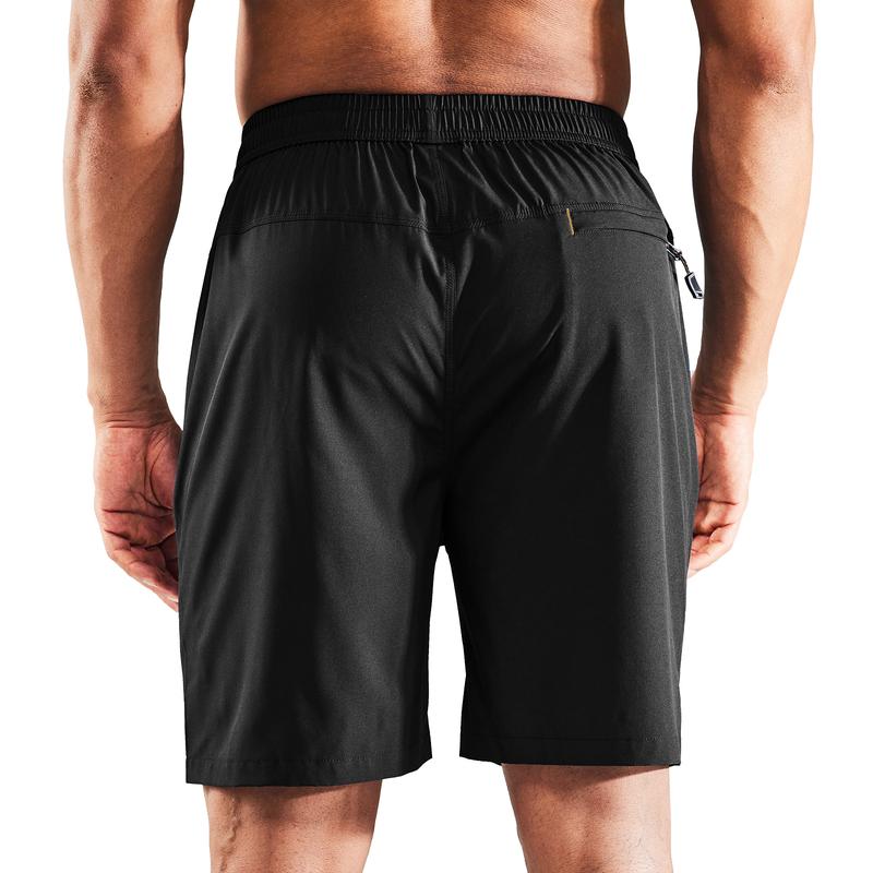 MIER Men's Quick Dry Running Shorts 7'' With Zipper Pocket, Drawstring Workout Fitness Shorts, Breathable Comfortable Men's Gifts