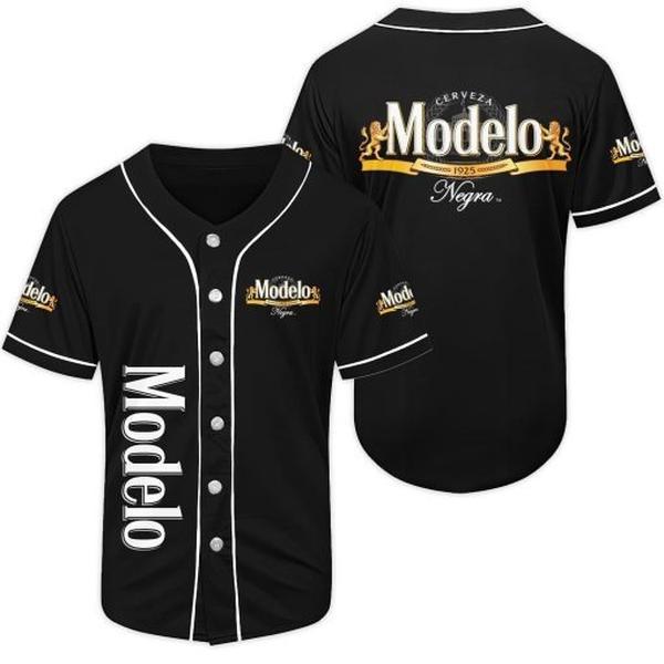 Black Modelo Negra Beer Baseball Jersey, Beer Lover Gift, Beer Jersey For Men Women