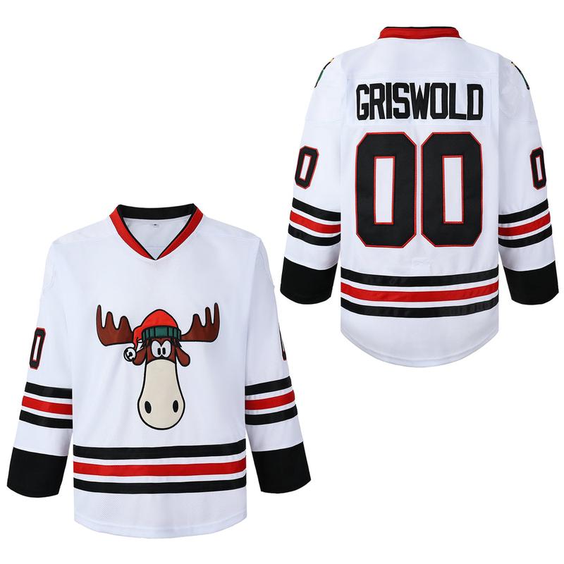 Christmas Vacation 'Clark Griswold' Hockey Jersey, Men's Hockey Jersey, Team Logo Shirt, Sports Fan Gear, Athletic Apparel for Game Day, Hockey Jersey in Team Colors